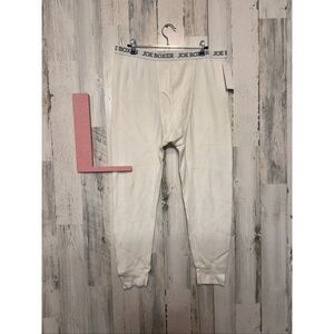 Joe Boxer Men’s Thermal Long Johns Pants White Waffle Knit Size Large NWT
